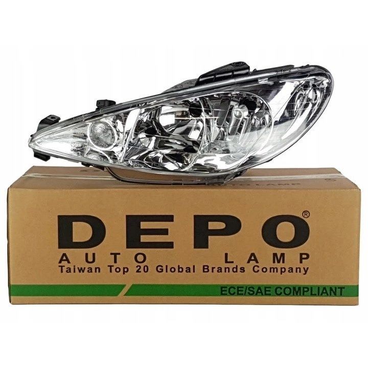 Peugeot 206 Sol Far Şeffaf Tip Depo Marka 1998-2011