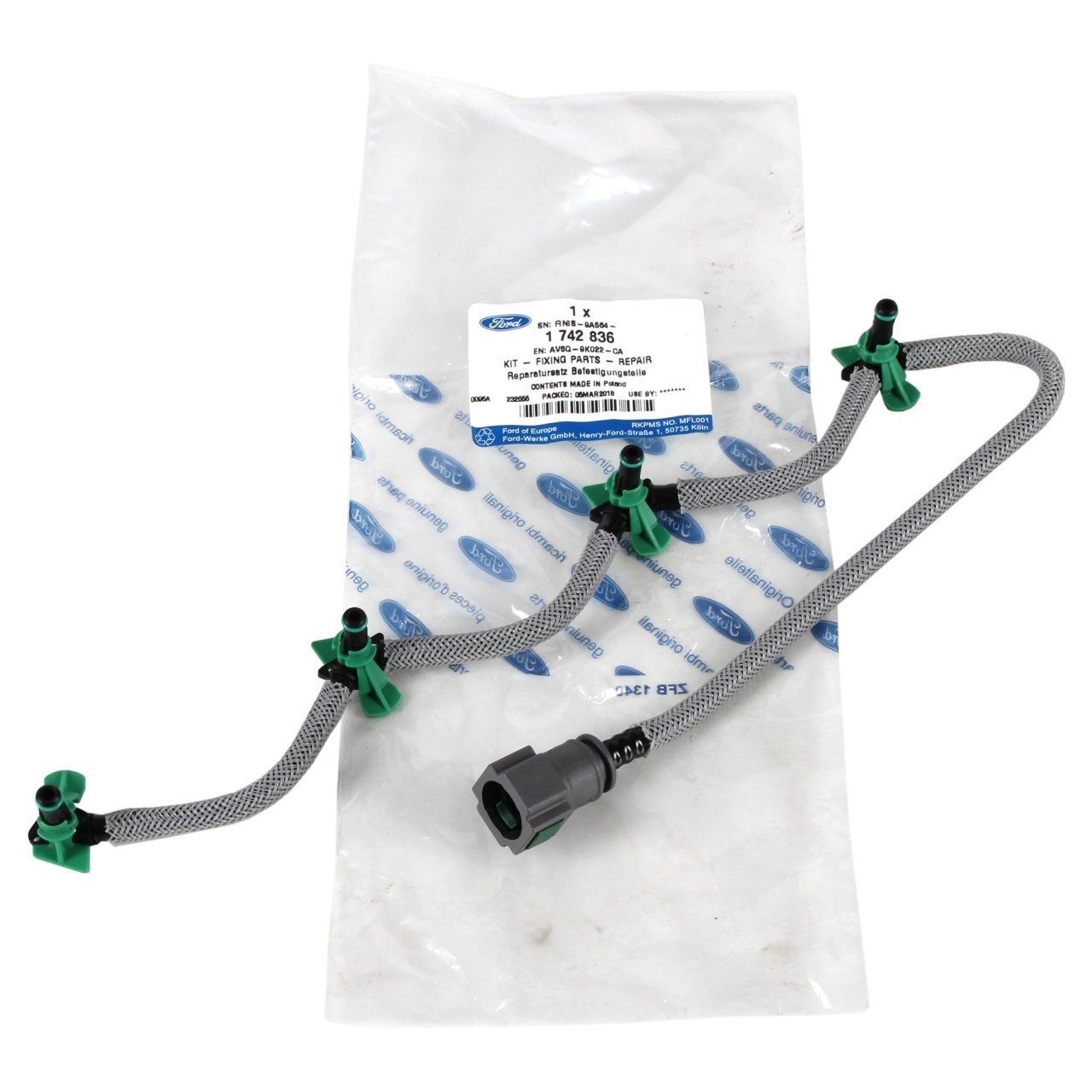 Ford Fiesta 2012-2018 1.4-1.5-1.6 TDCI Enjektör Geri Dönüş Hortumu (BOSCH TİP) Ford Orjinal