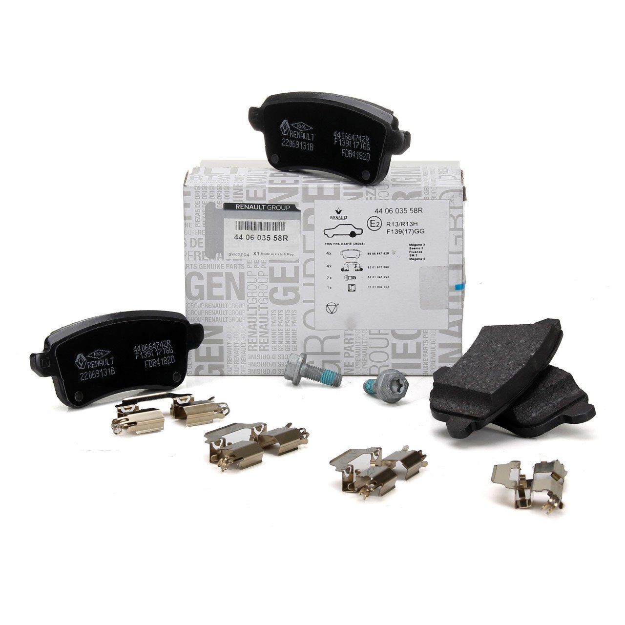 Renault Megane III 2010-2015 Arka Fren Balatası Mais Marka (Elektronik Park Sistemi)