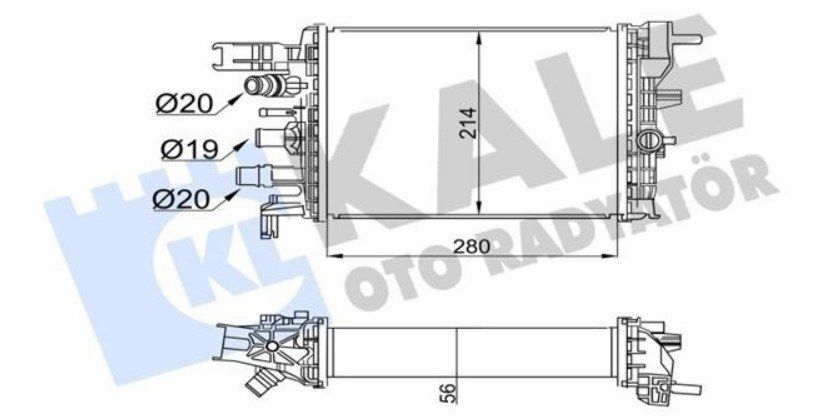 Renault Kango Express 2021- 1.5 dCi Euro 6 Turbo İntercool Radyatörü Kale Marka