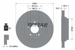 Mercedes S Serisi 221 Kasa Arka Fren Diski S320 / S350 / S400 / S500 300 mm Çap Orijinal Tip TEXTAR