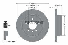 BMW 4 Serisi F32 Kasa 420d xdrive Arka Fren Diski 300 mm Çap 2014-2020 TEXTAR