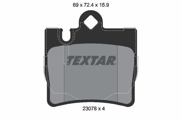 Mercedes S Serisi 220 Kasa Arka Fren Balatası 1999-2001 TEXTAR