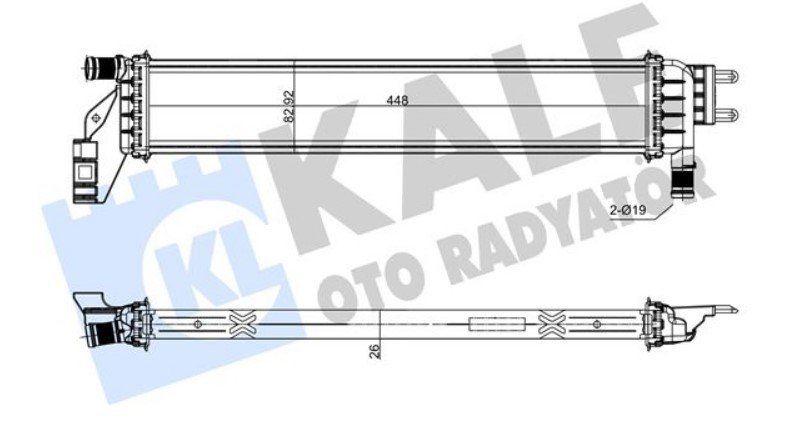 Dacia Lodgy 2019- 1.5 dCi Euro 6 Yardım Su Radyatörü İntercool Kale Marka