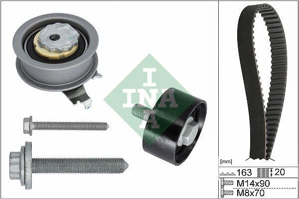 Audi A4 2015 Model Sonrası 1.4 TFSI Motor Triger Seti INA Marka