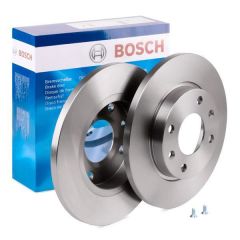 Peugeot 206 Ön Fren Diski 1.4i 75 Beygir 247 mm Çap Düz Tip 1998-2006 BOSCH