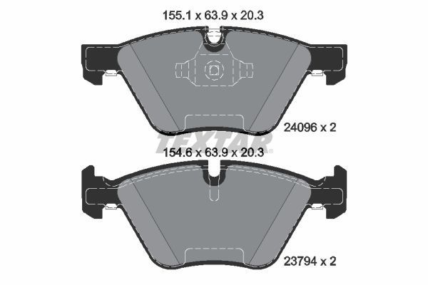 BMW 3 Serisi E90 316i Ön Fren Balatası 2008-2012 TEXTAR