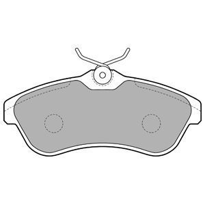 Citroen C3 Ön Fren Balatası 1.4 90 Beygir TRW Sistem İçin 2002-2009 DELPHI