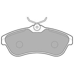 Citroen C3 Ön Fren Balatası 1.4 90 Beygir TRW Sistem İçin 2002-2009 DELPHI