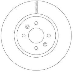 Kia Rio 3 Ön Fren Diski 280 mm Çap 2012-2017 TRW