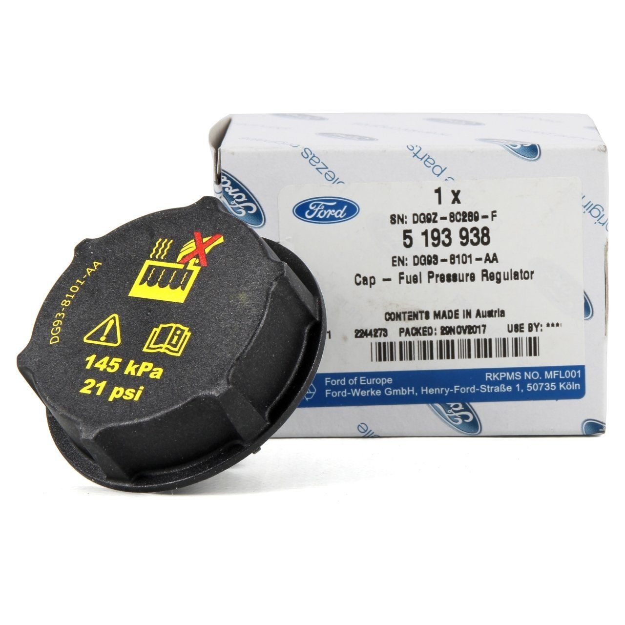 Ford Fiesta 2012-2018 Radyatör Yedek Su Depo Kapağı Ford Orjinal