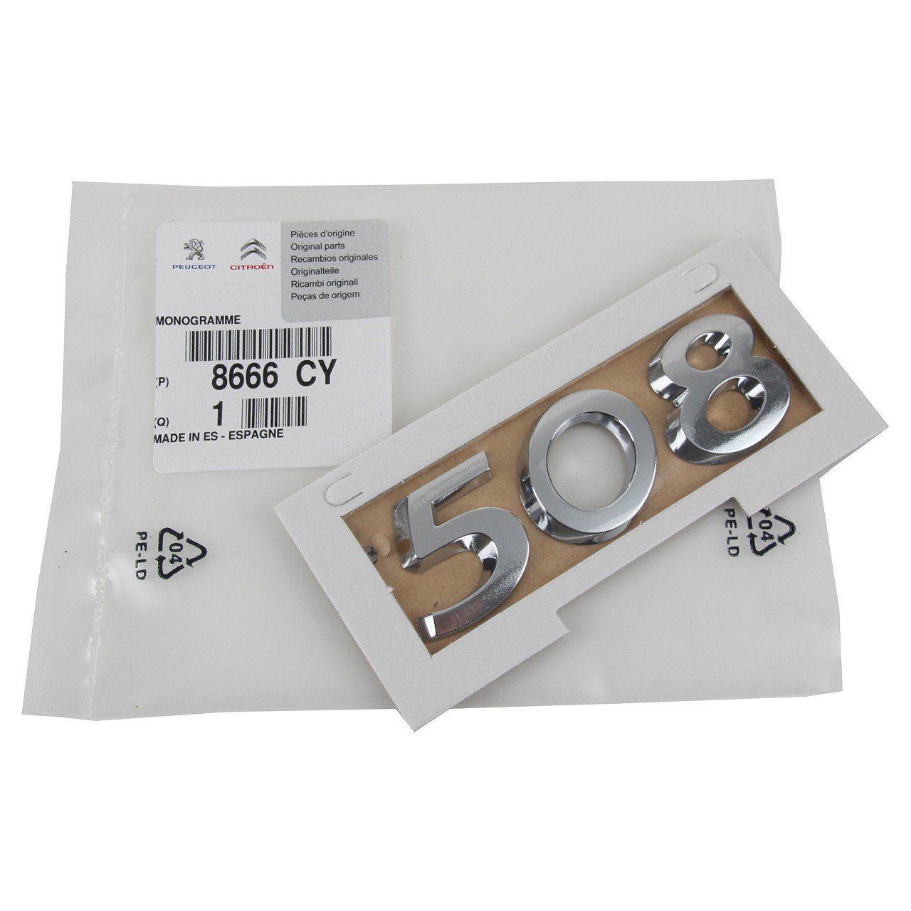 Peugeot 508 Arka Bagaj 508 Yazısı Orjinal