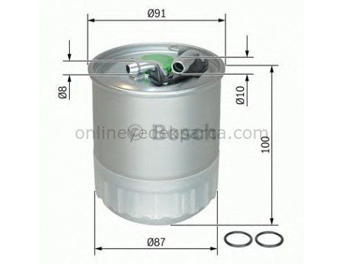 Mercedes W204 Kasa C220 CDI 646 Motor Mazot Filtresi Bosch Marka