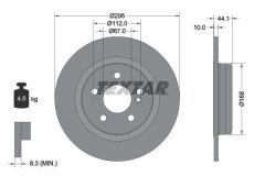 Mercedes 117 Kasa CLA180 Arka Fren Diski 295 mm Standart Paket İçin TEXTAR