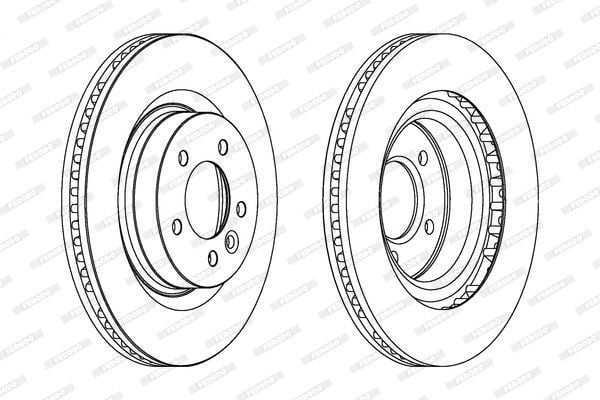 Range Rover Sport Fren Diski Ön 4.4 337 mm Çap 2005-2013 FERODO