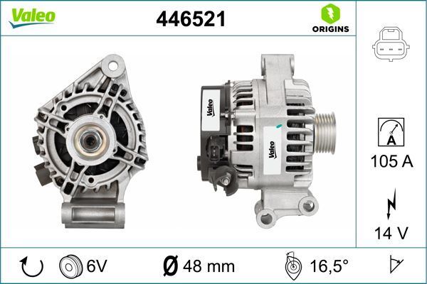 Ford Focus 1.6 Zetec Komple Alternatör 105 Amper Valeo Marka