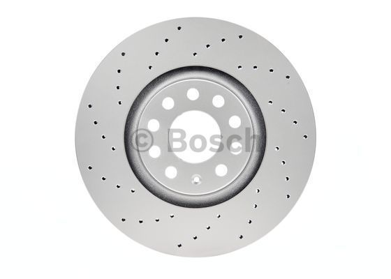 Audi A4 Ön Fren Diski 2.0 TFSI 220 Beygir 320 mm Çap Delikli Model 2005-2008 BOSCH
