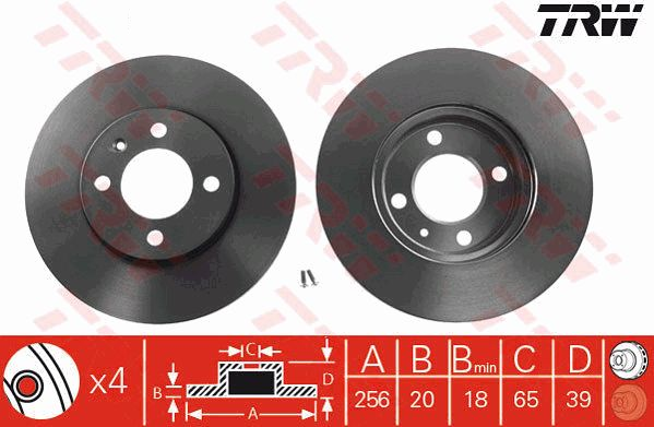 Volkswagen Polo Classic Ön Fren Diski 1.6 100 Beygir 256 mm Havalı 1996-2002 TRW