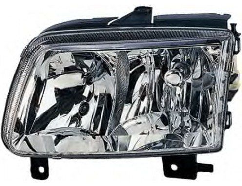 Volkswagen Polo 2000 - 2002 Ara Kasa Şeffaf Far Sol Depo Marka